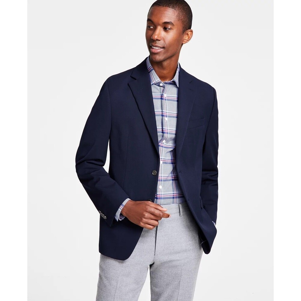 $295 NEW MICHAEL KORS MENS 36R NAVY METAL BUTTON BLAZER SPORT COAT SUIT JACKET